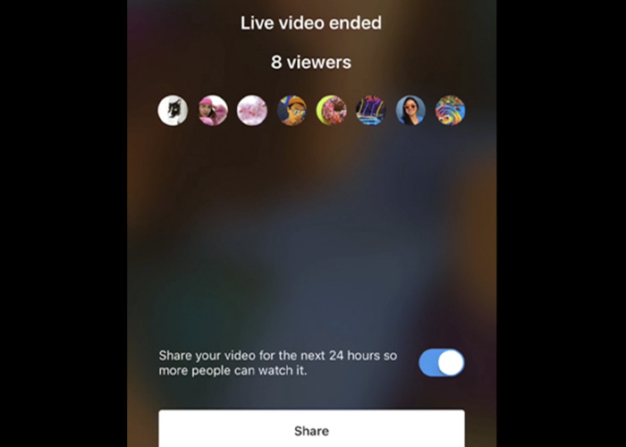 You can enable the live video playback option