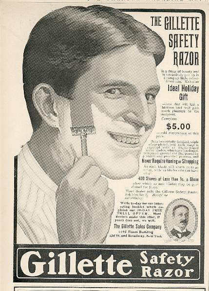 Gillette moved his razor-sharp ads, which he published in local newspapers on weekends, to a blog that offered tips on facial correction. 