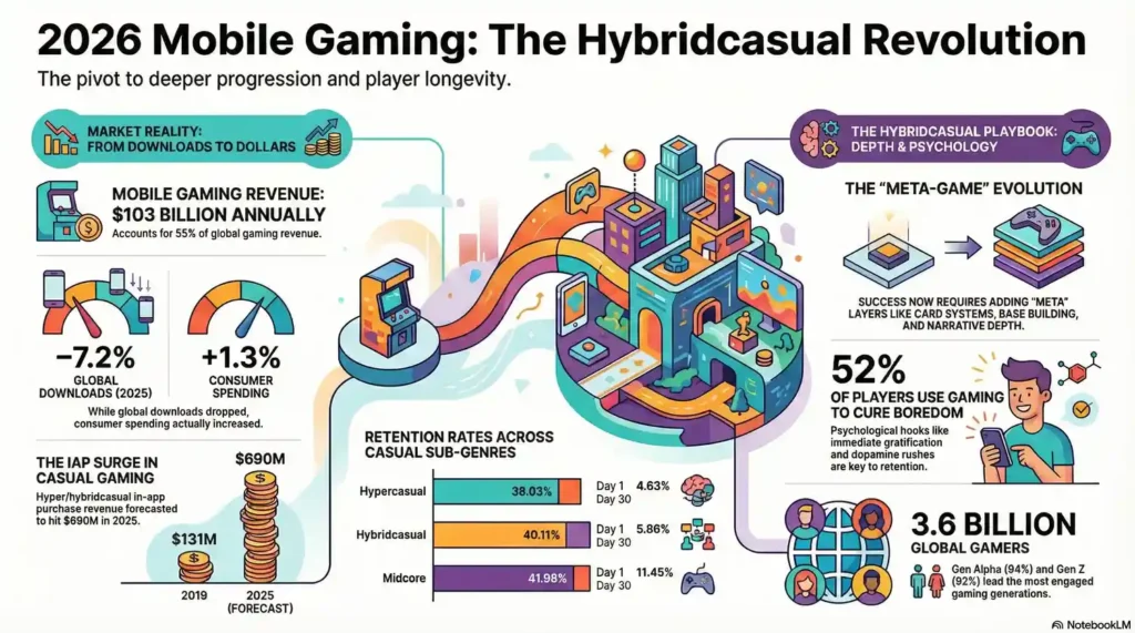 The 2026 Hybridcasual Gaming Revolution