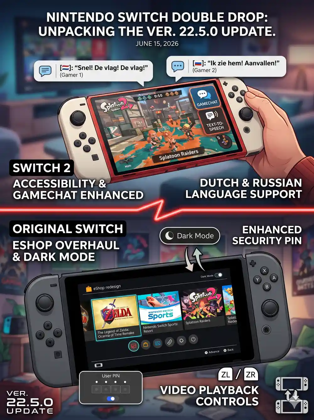 Nintendo’s Double Drop: Unpacking the Switch & Switch 2 Version 22.5.0 Update
