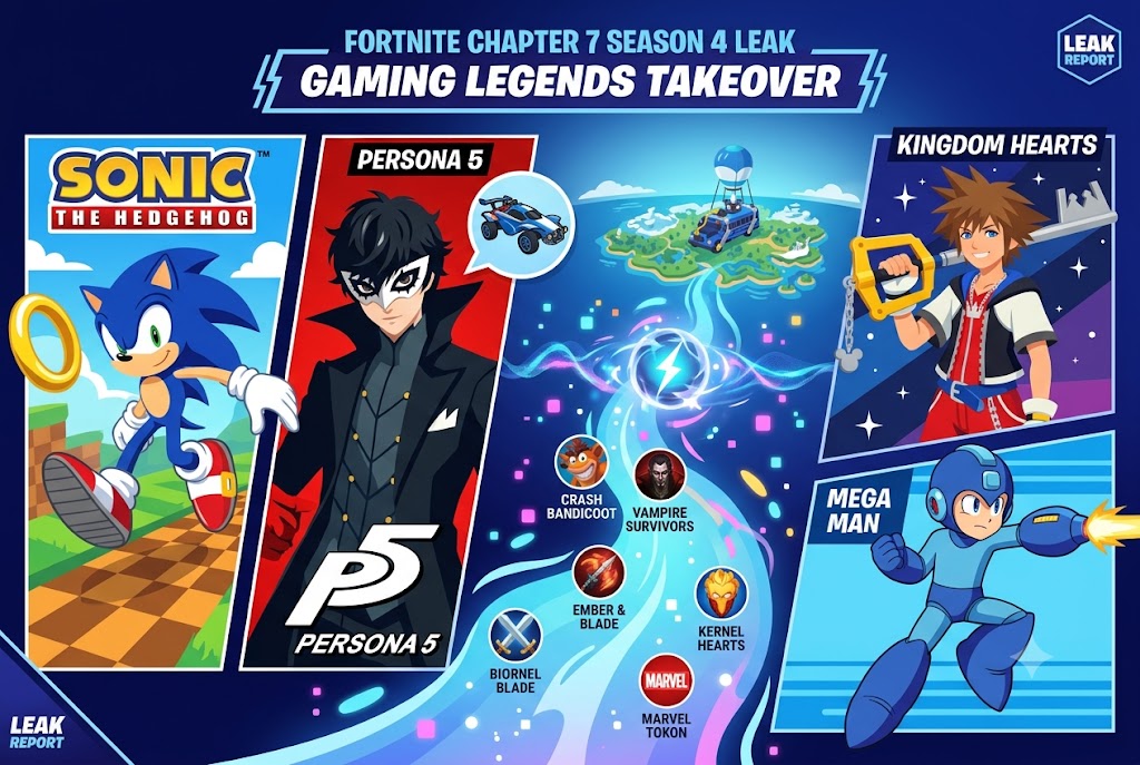 Fortnite Chapter 7 Season 4 Leak: 'Gaming Legends' Takeover Revealed