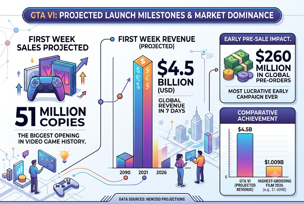 GTA 6 Projected to Sell 51 Million Copies in First Week