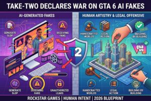 Take-Two Declares War on GTA 6 AI Fakes: Handcrafted Worlds vs. Generative Slop
