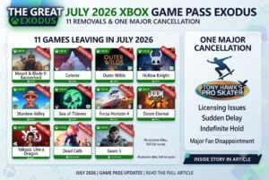 The Great July 2026 Xbox Game Pass Exodus: 11 Removals & One Major Cancellation