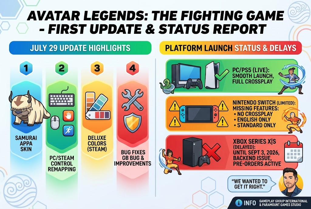 Avatar Legends: The Fighting Game Rolls Out First Post-Launch Update
