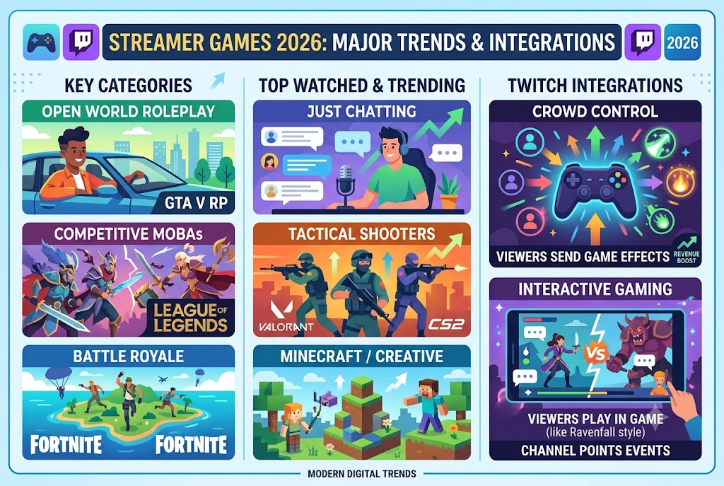 Best Streamer Games 2026: Trends, Stats, and Twitch Integrations