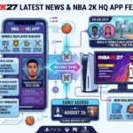 NBA 2K27 Latest News: NBA 2K HQ App Launch, Co-Ed City, & Early Access