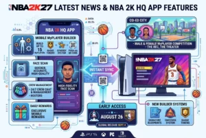 NBA 2K27 Latest News: NBA 2K HQ App Launch, Co-Ed City, & Early Access