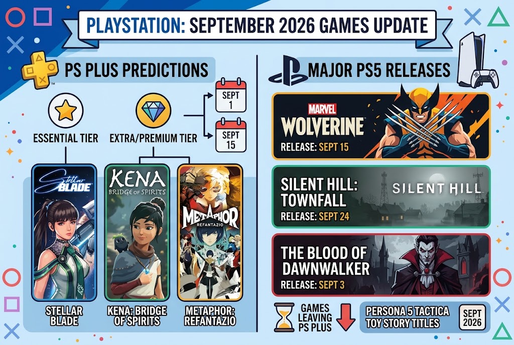 PlayStation September 2026 Games: Huge PS5 Releases & PS Plus Predictions
