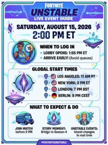 when is the fortnite live event