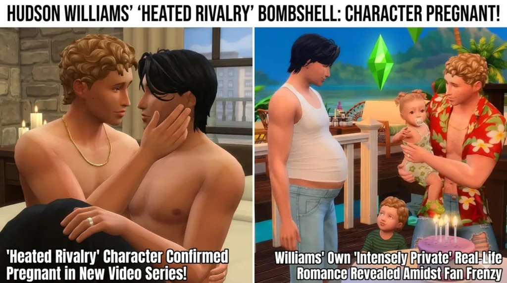 Hudson Williams' 'Heated Rivalry' Bombshell Character Pregnant in Wild Video Series Amidst Real-Life Romance Reveal