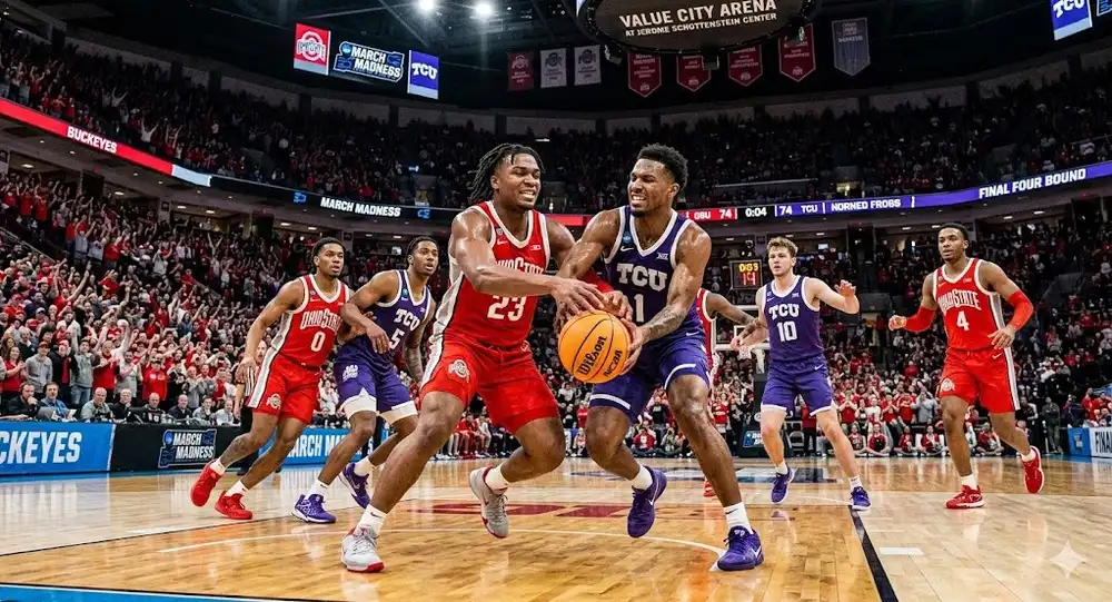 March Madness Mayhem: Ohio State, TCU Deliver Instant Classic in First Round Thriller!