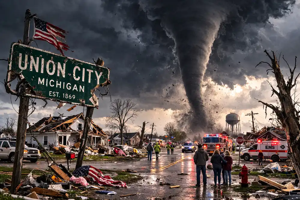 Michigan’s Unimaginable Fury: Deadly Tornadoes Rip Through Union City, Shaking the Midwest’s Weather Narrative