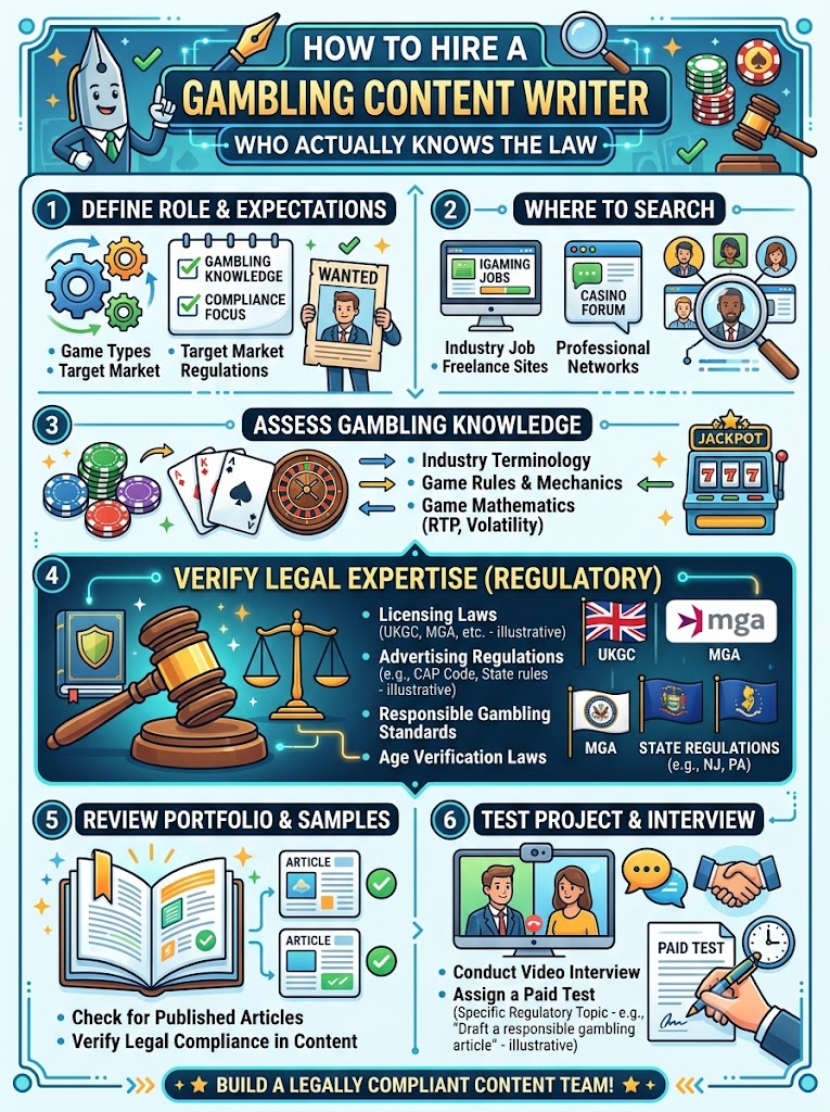 How to Hire a Gambling Content Writer Who Actually Knows the Law