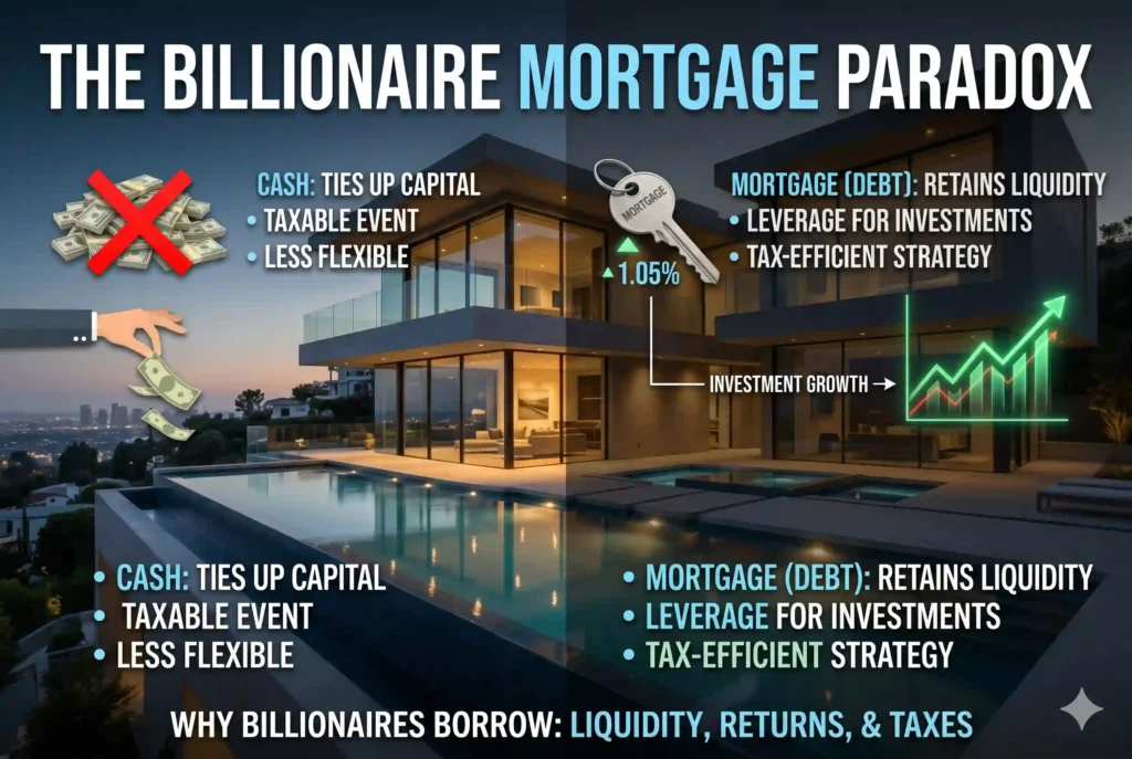 The Billionaire Mortgage Paradox: Why Musk and Zuckerberg Don't Pay Cash