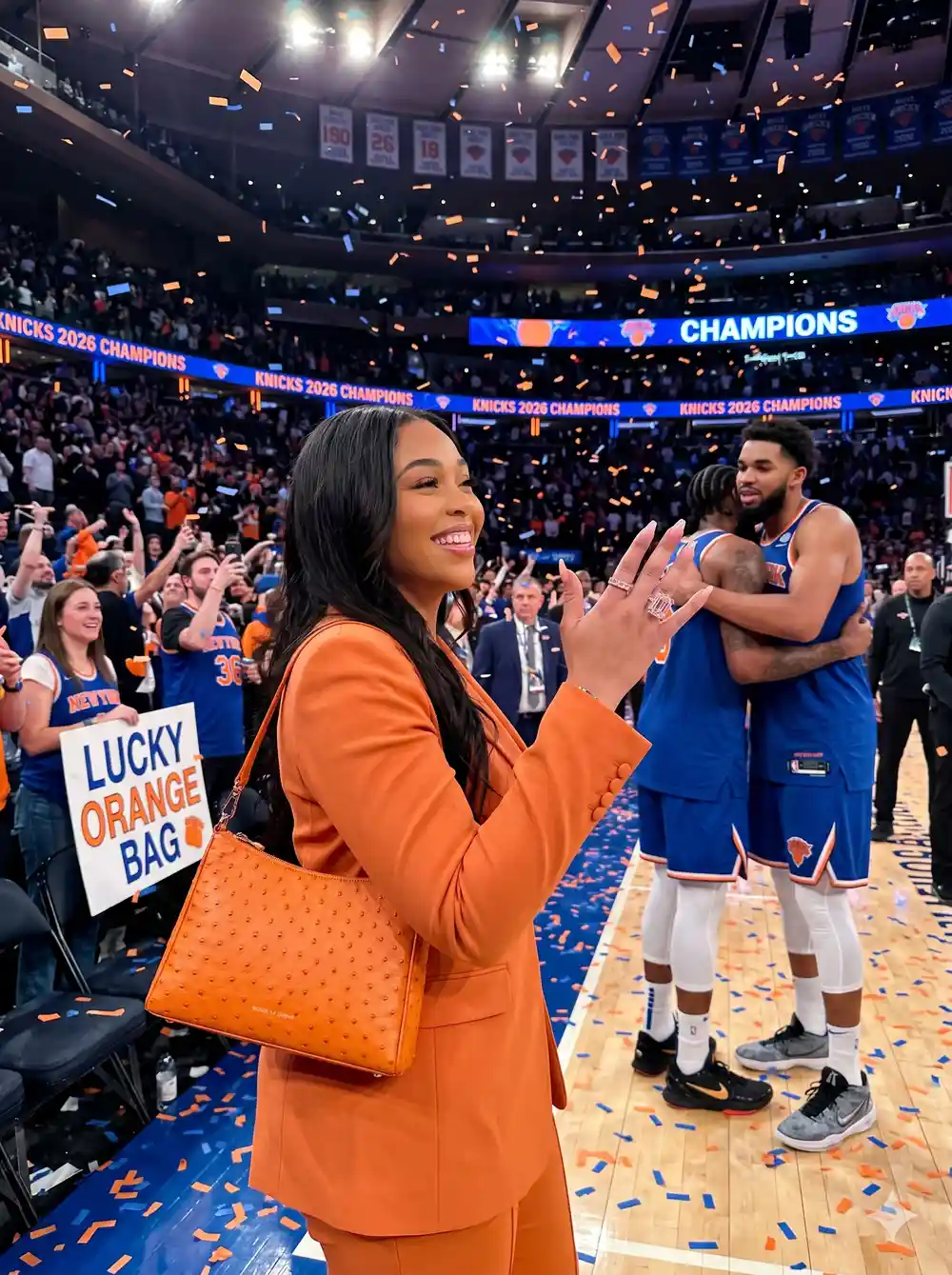 Beyond the Baseline: Jordyn Woods, a $1M Pink Diamond, and the “Lucky Bag” that Fueled the Knicks’ 2026 Championship