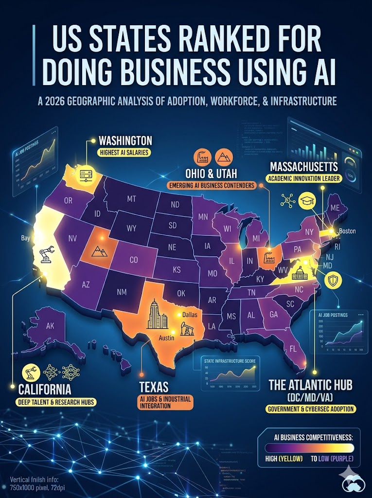 Which US States Are Winning the AI Business Race