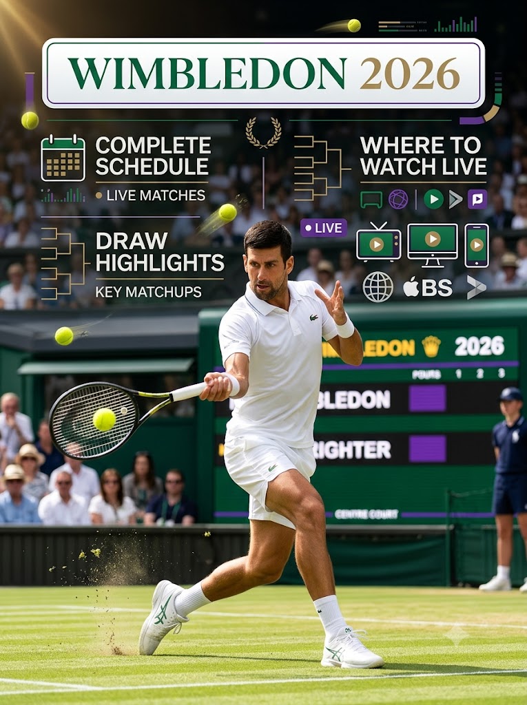 Wimbledon 2026: Complete Schedule, Draw Highlights, and Where to Watch Live