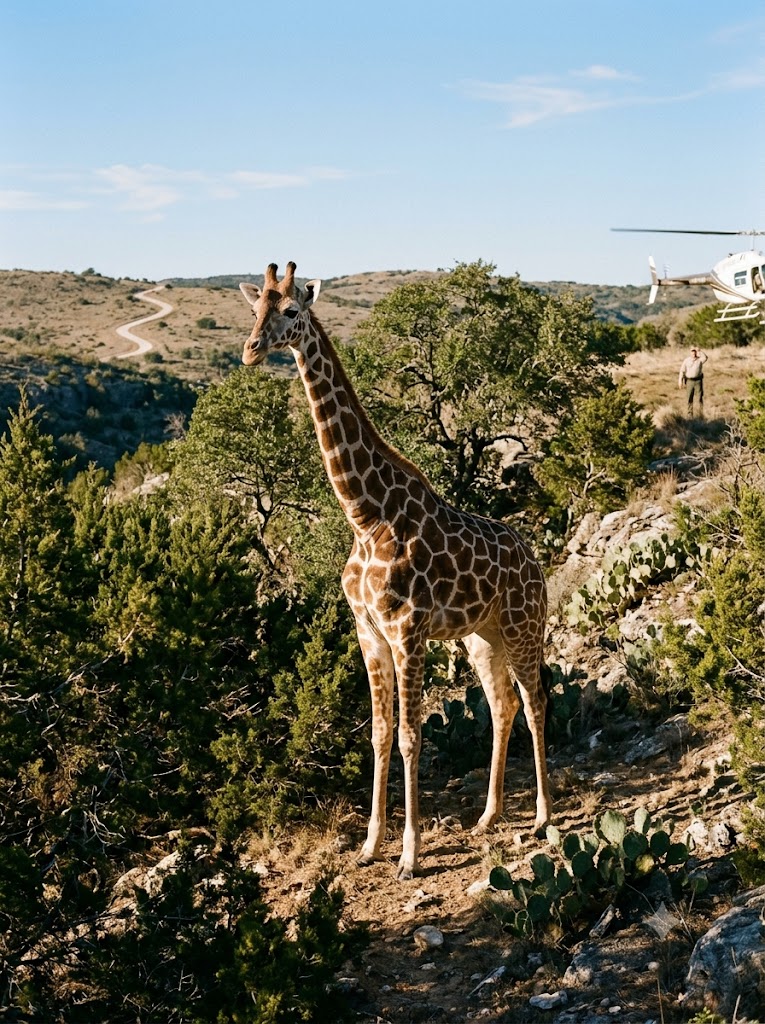 gracie giraffe found texas