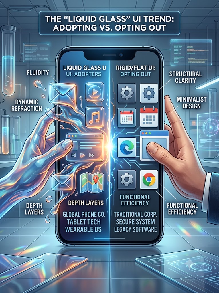 The “Liquid Glass” UI Trend: Who Is Adopting It and Who Is Opting Out?