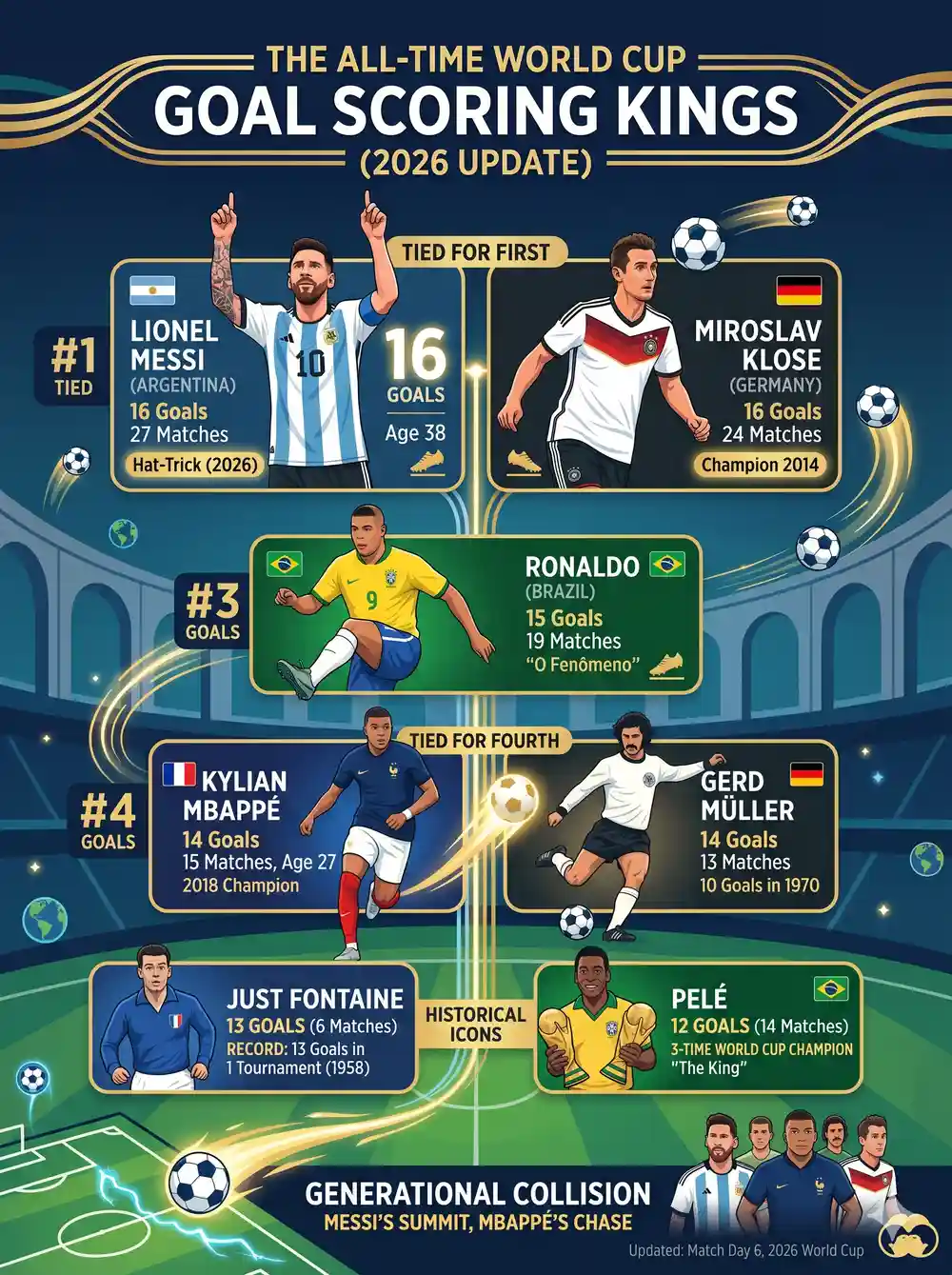 most world cup goals by player