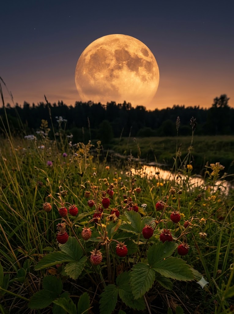 strawberry moon full moon