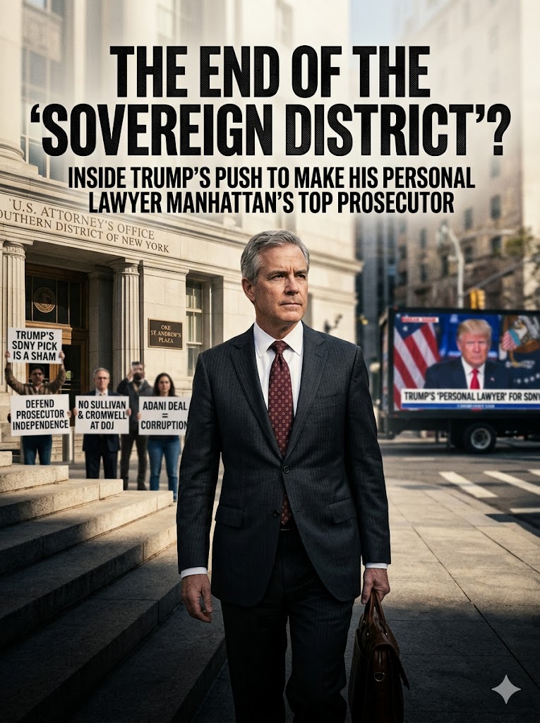 The End of the “Sovereign District”? Inside Trump’s Push to Make His Personal Lawyer Manhattan’s Top Prosecutor