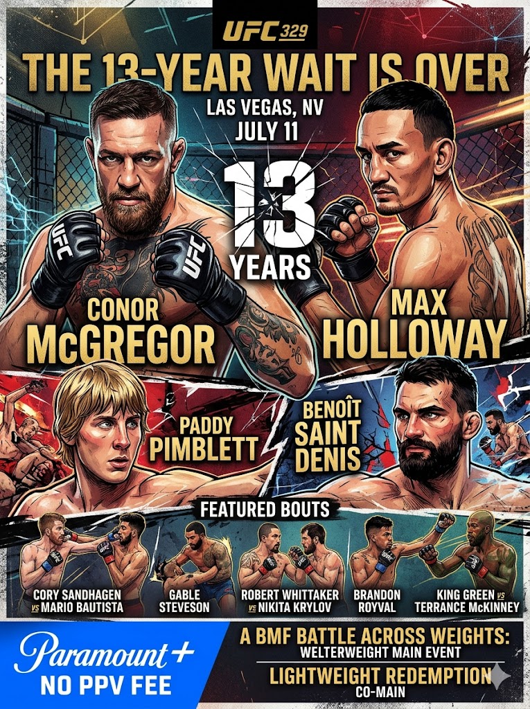 ufc 329 fight card