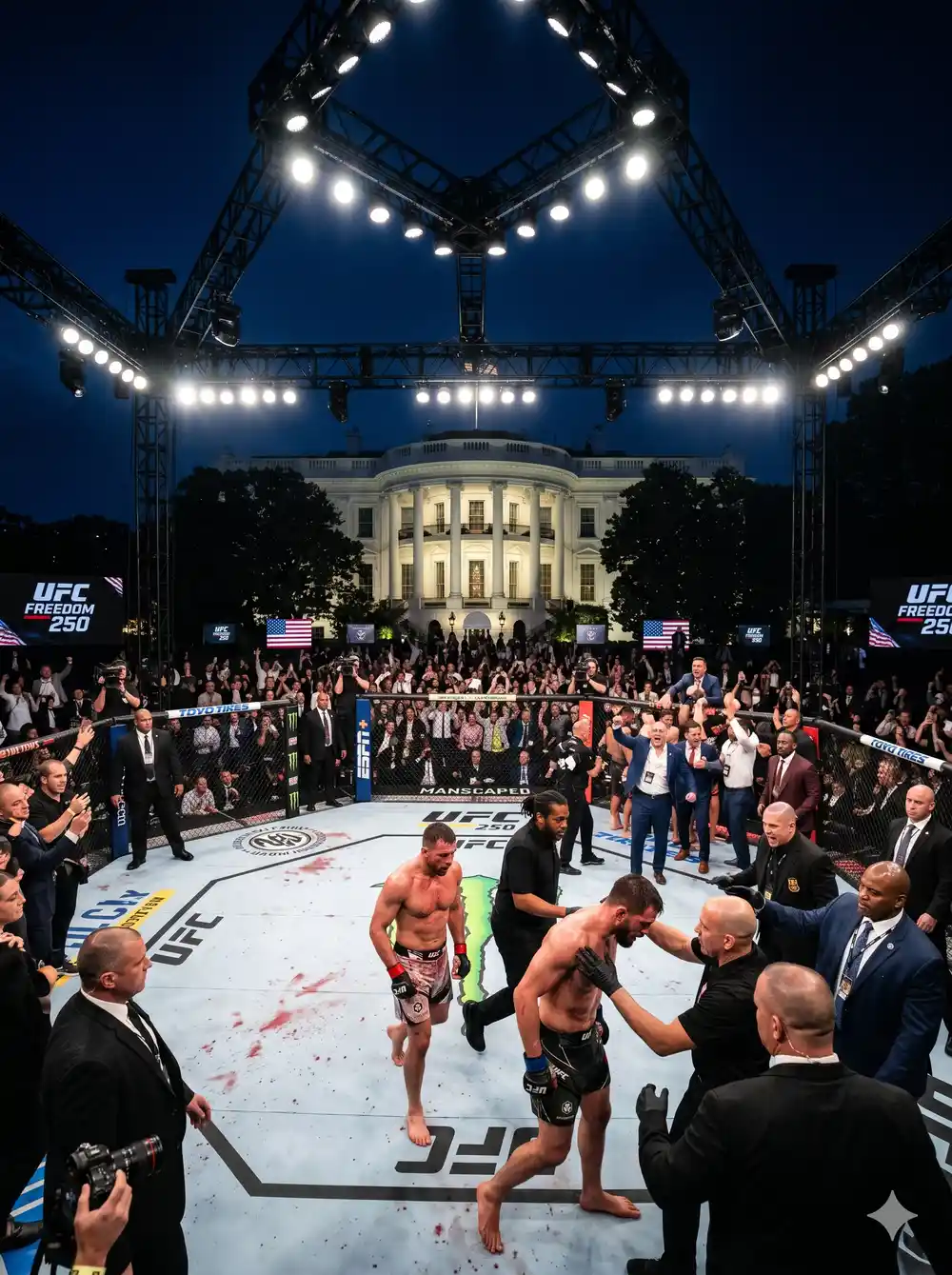 ufc results white house