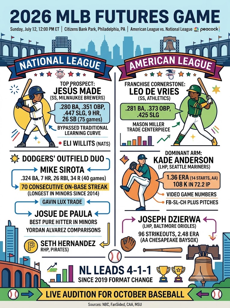 2026 MLB Futures Game: Baseball’s Next Generation Takes Over Philly