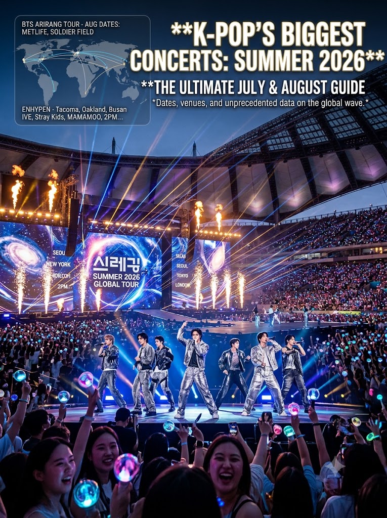 K-pop’s Biggest Concerts Summer 2026: The Ultimate July & August Tour Guide