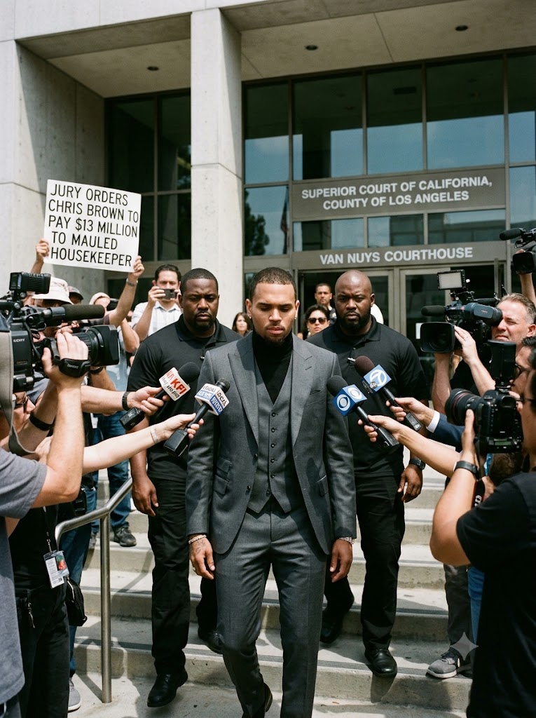 chris brown housekeeper verdict