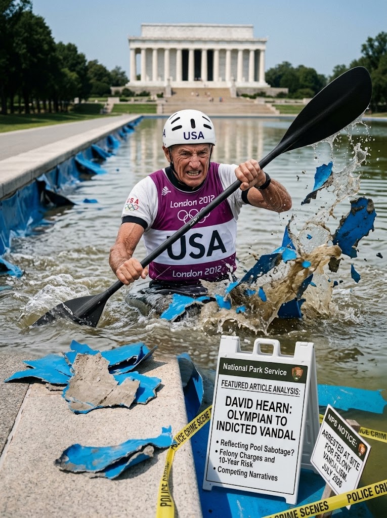 Grand Jury Indicts Former Olympian David Hearn Over Reflecting Pool “Vandalism”