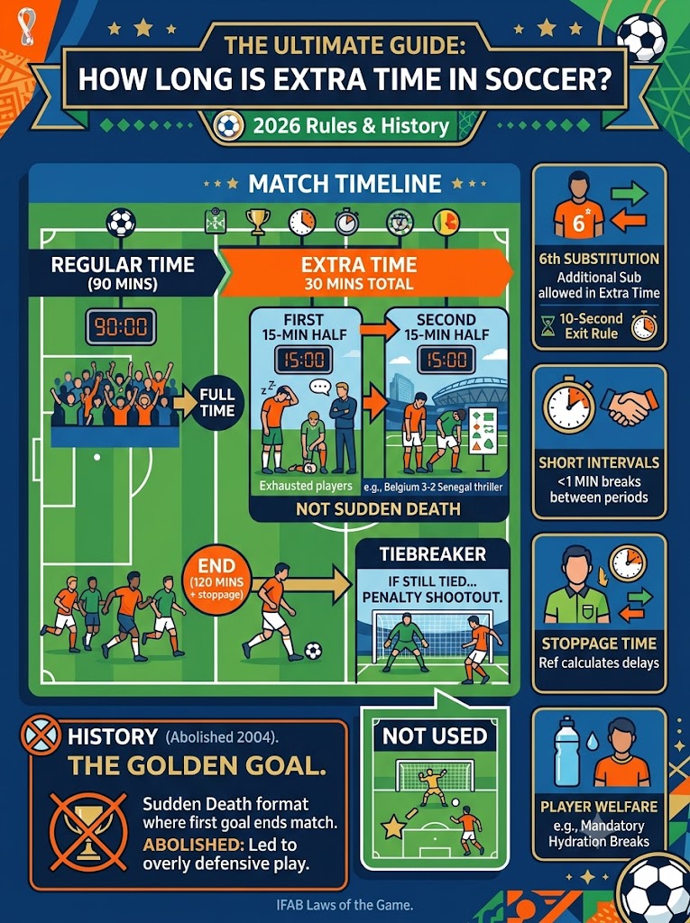 The Ultimate Guide: How Long is Extra Time in Soccer? (2026 Rules & History)