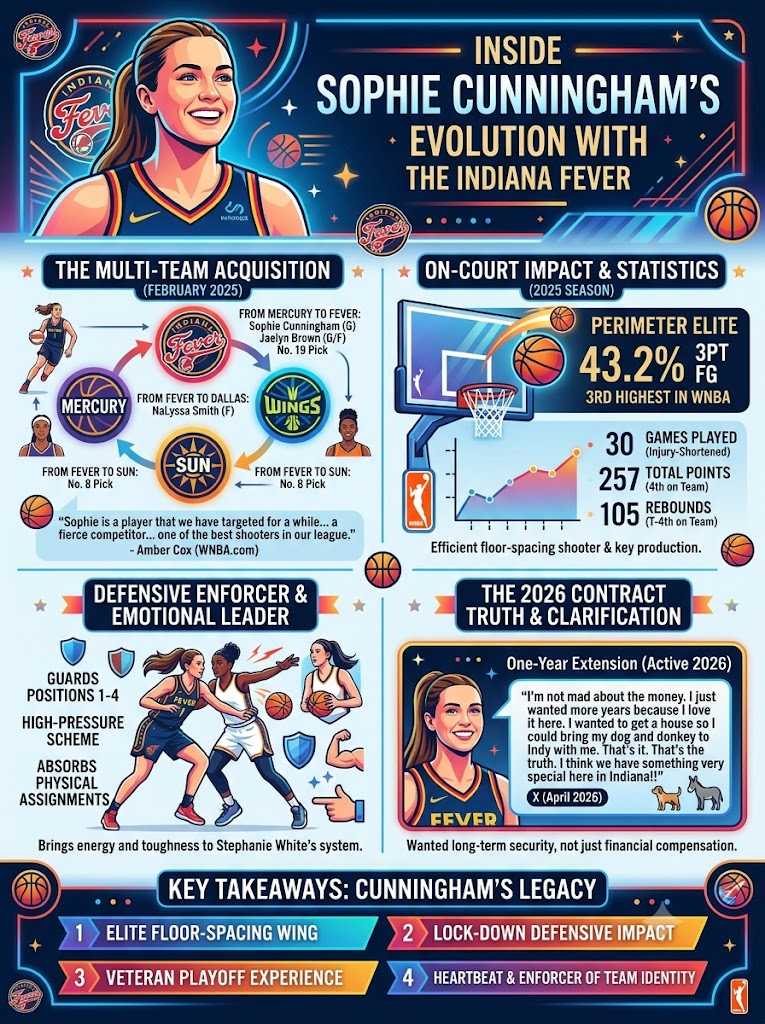Inside Sophie Cunningham’s Evolution with the Indiana Fever