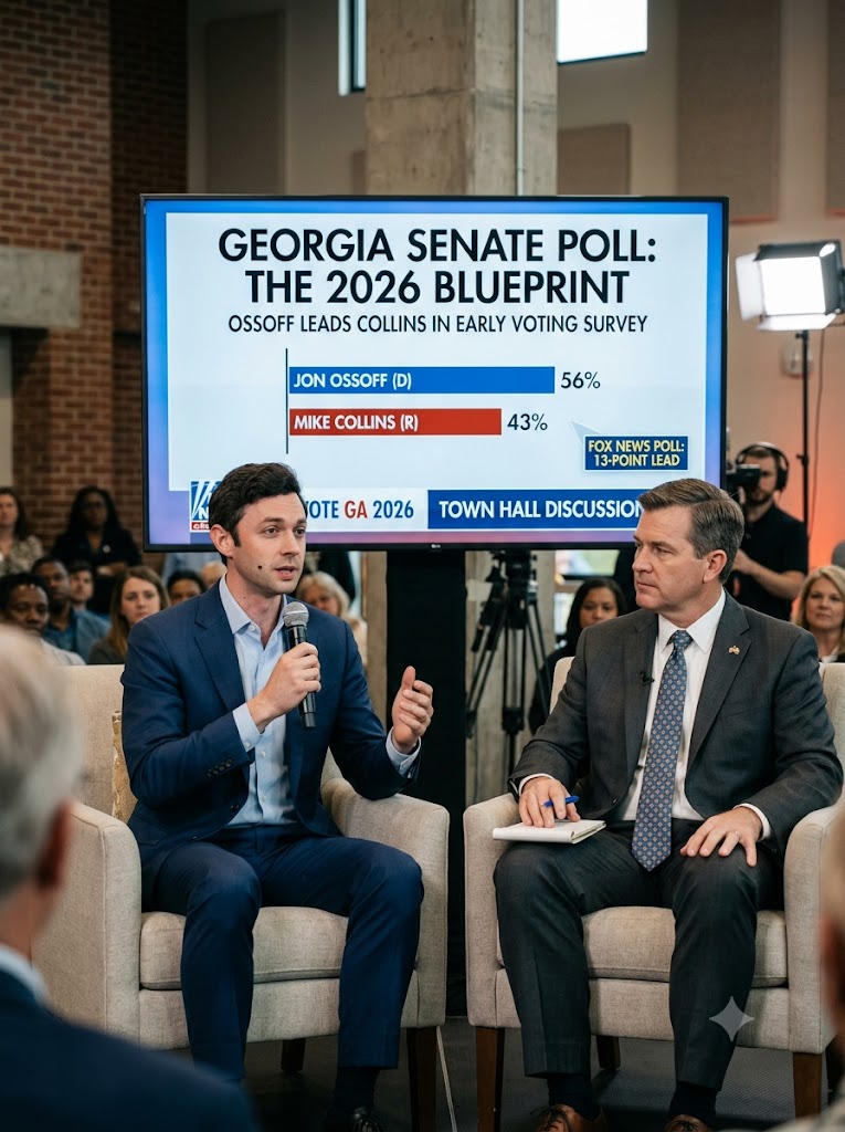 2026 Georgia Senate Poll: Jon Ossoff Opens 13-Point Lead Over Mike Collins