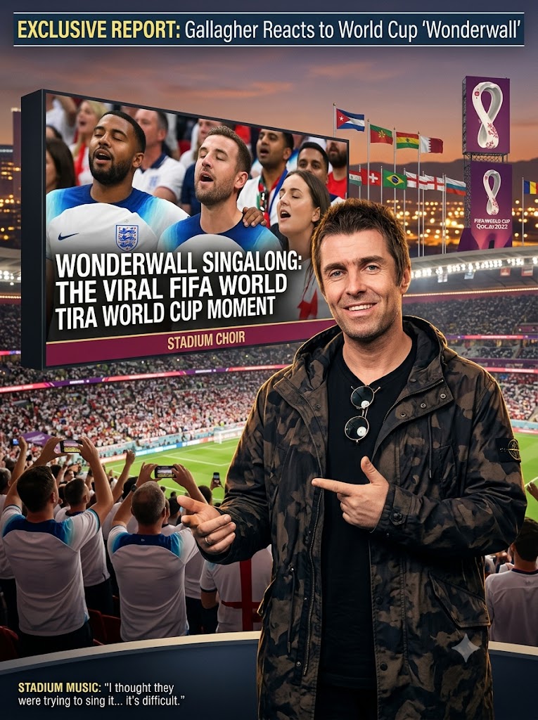 Liam Gallagher Pokes Fun at Viral Harry Kane ‘Wonderwall’ Moment, Promises World Cup Final Performance
