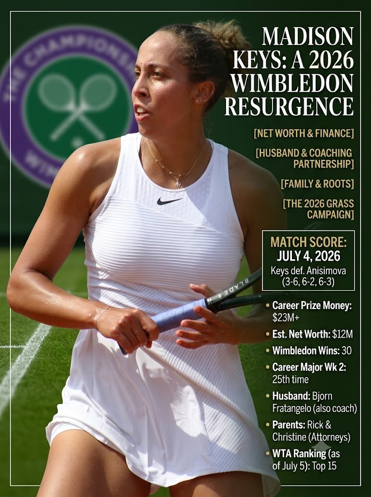 Madison Keys at 31: A 2026 Wimbledon Resurgence, Built on Family and Financial Savvy