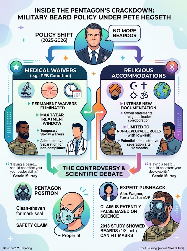 Pete Hegseth Military Grooming Policy: The New Era of the Beard Ban