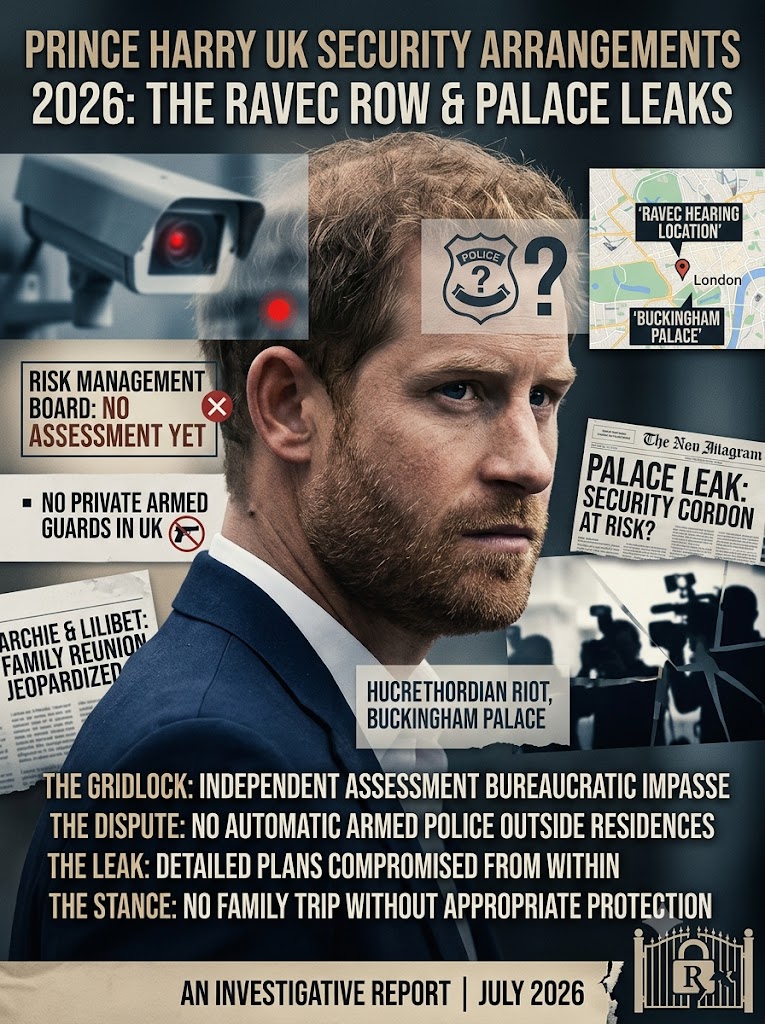 Prince Harry UK Security Arrangements: Inside the 2026 RAVEC Row and Palace Leaks