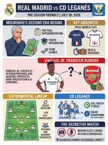 Real Madrid vs Leganés: Mourinho's Return, Missing Stars & The Secretive Friendly