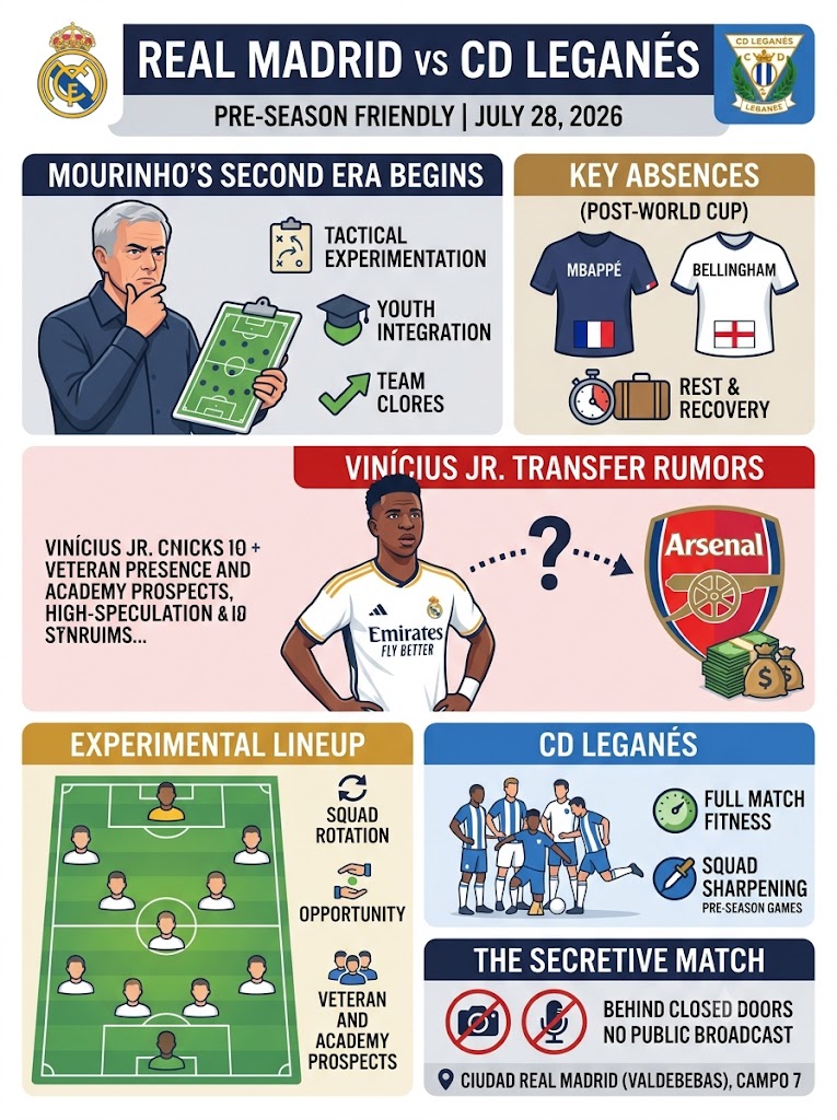 Real Madrid vs Leganés: Mourinho’s Return, Missing Stars & The Secretive Friendly