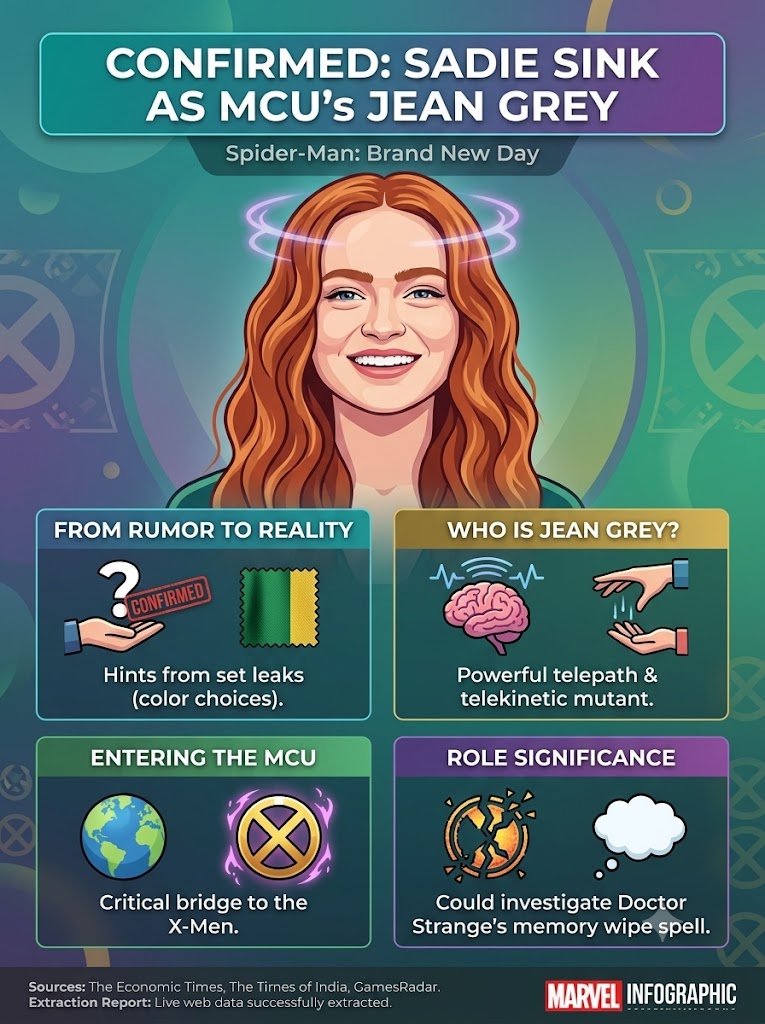Sadie Sink’s Spider-Man Role Confirmed: Who She Plays in Brand New Day