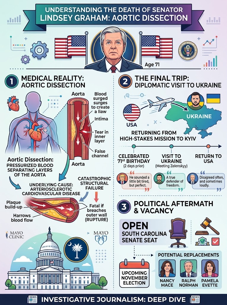 Sen. Lindsey Graham Dies at 71: The Medical Reality of Aortic Dissection