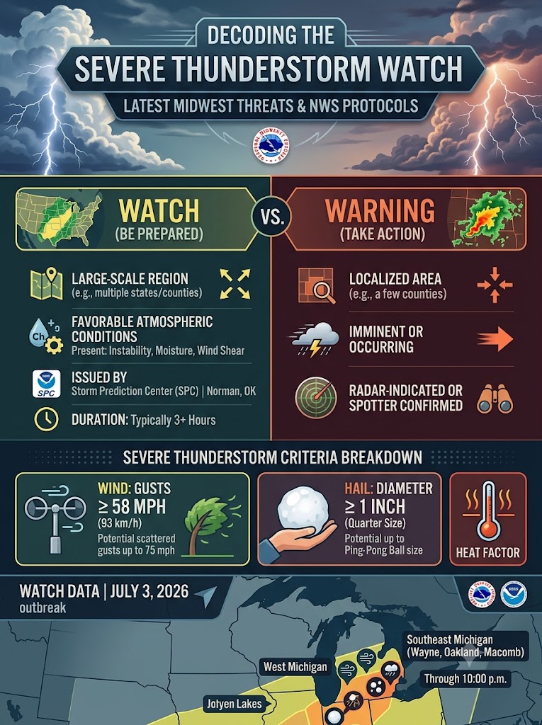 Decoding the Severe Thunderstorm Watch: Latest Midwest Threats and Essential NWS Protocols