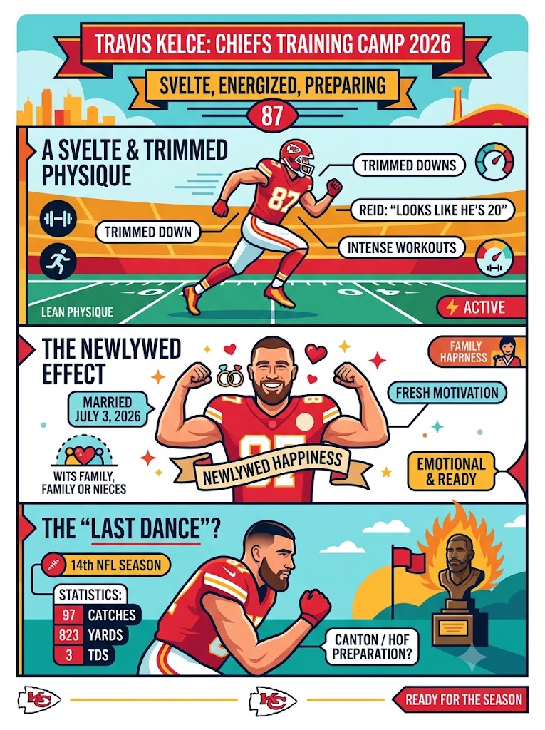 Inside Travis Kelce’s Intense Chiefs Training Camp as Newlywed Prepares for What Might Be His Last NFL Season