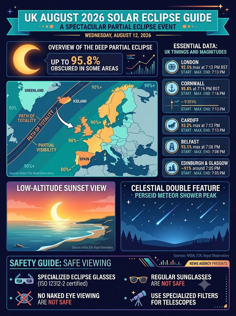 The August 2026 Solar Eclipse in the UK: Timings, Path, and Viewing Guide