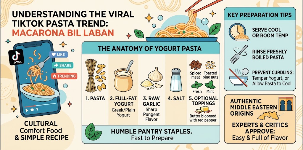 The Viral Yogurt Pasta TikTok Trend: Macarona Bil Laban Explained