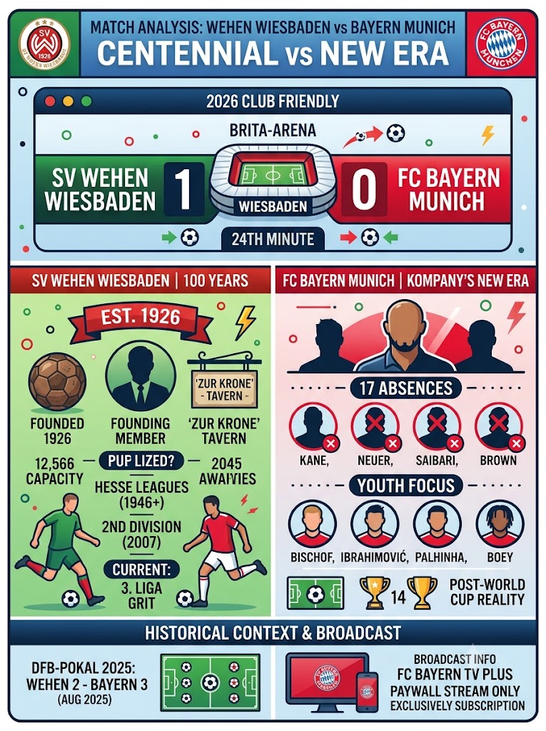 Wehen Wiesbaden vs Bayern Munich: 100 Years of History Collides with Kompany’s New Era
