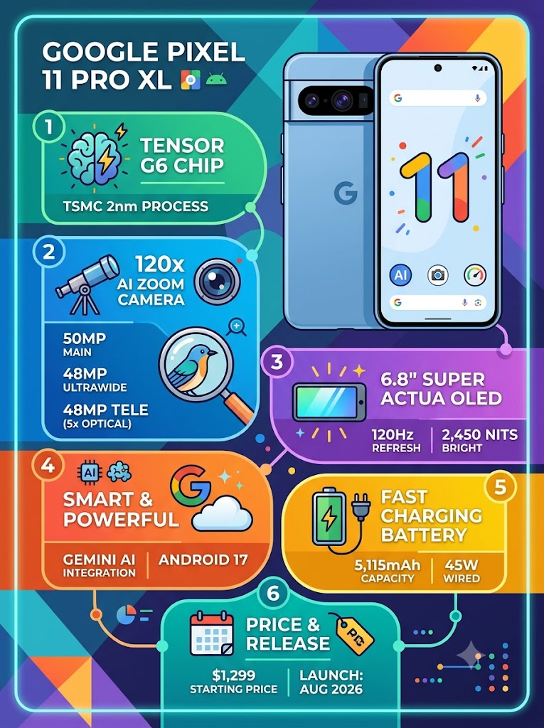 Google Pixel 11 Pro XL: Release Date, Specs, and Leaks